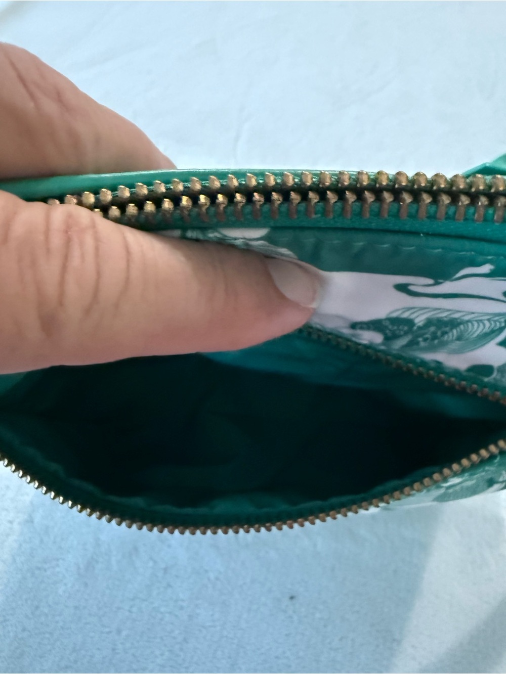Talbots Green Floral Crossbody Bag - Women's Printed Shoulder Bag - Picture 4 of 9